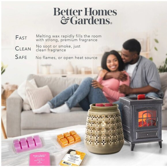 Better Home & Gardens - 3 Pack Scented Wax Cube - Raspberry /Gilded Spice/Lemon - Picture 14 of 15